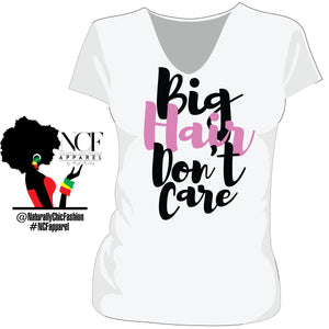 NCF | BIG HAIR ( JUNIOR )  White Vneck Tees