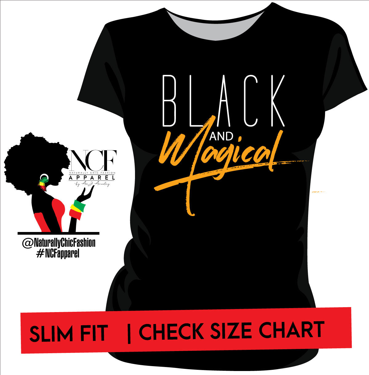 NCF | Black & Magical   ( JUNIOR ) Black Tees