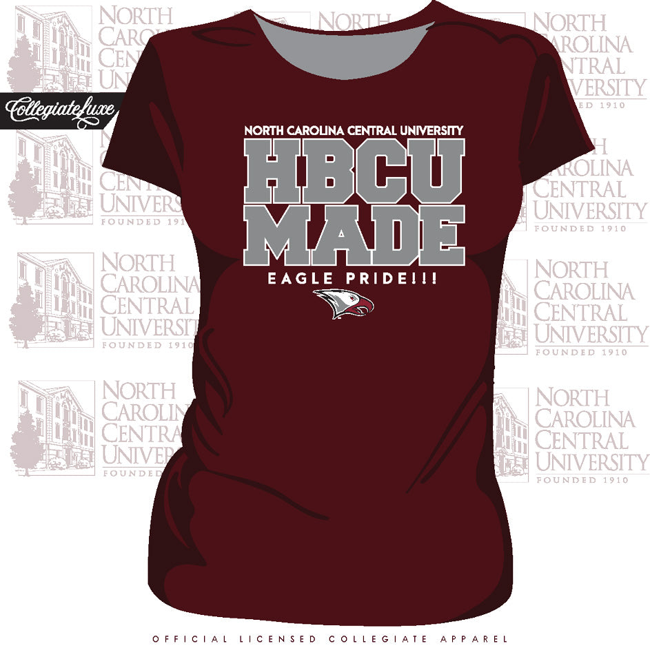 NCCU | HBCU MADE Maroon Ladies Tees -Z-