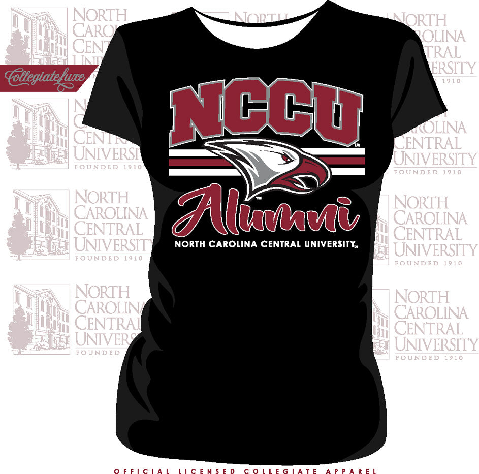 NCCU | Vintage ALUMNI Black Ladies Tees -Z-