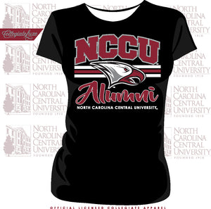 NCCU | Vintage ALUMNI Black Ladies Tees (**)