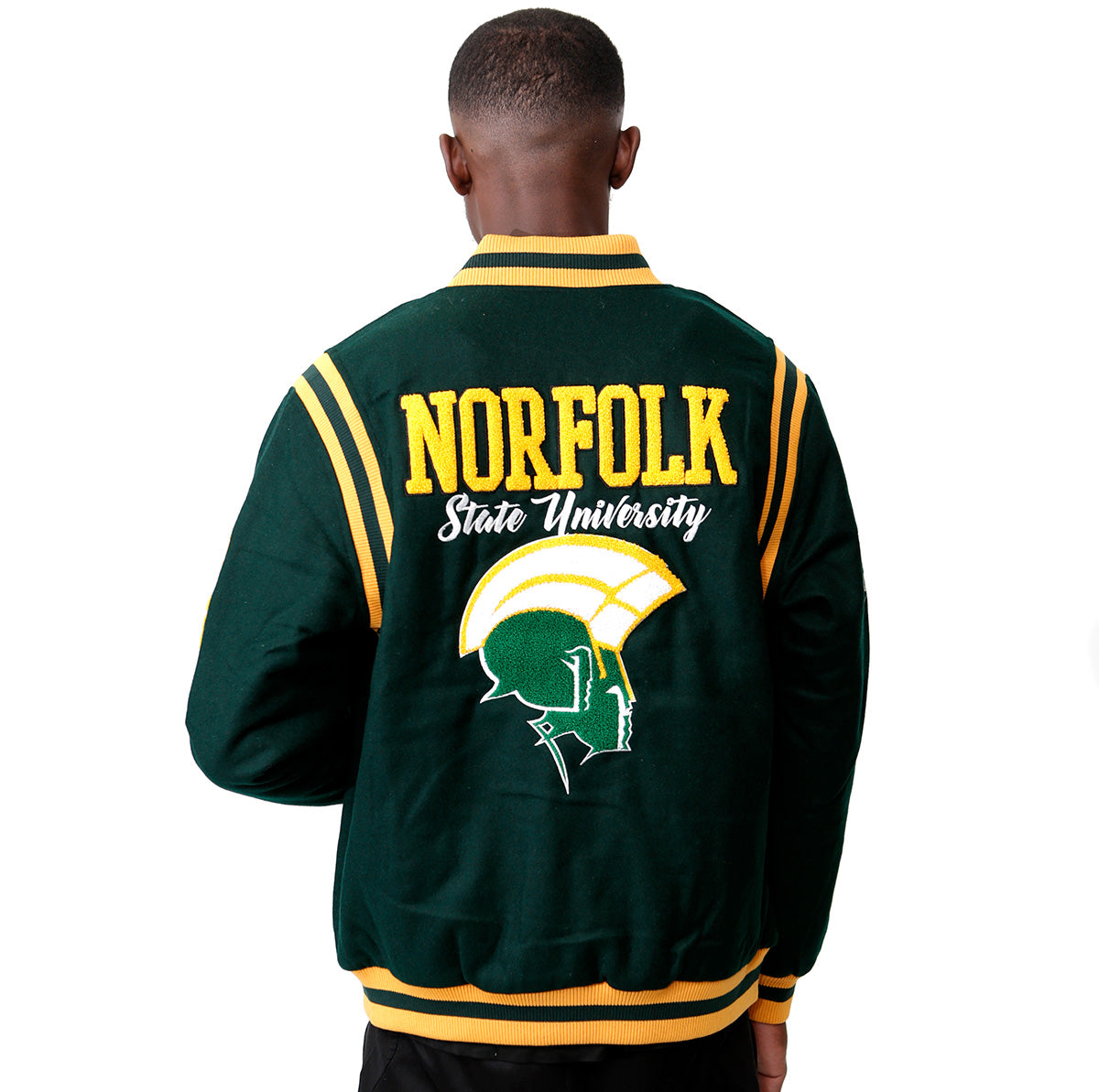 NORFOLK ST.  VARSITY JACKET Unisex Forest (K) – collegiateluxe