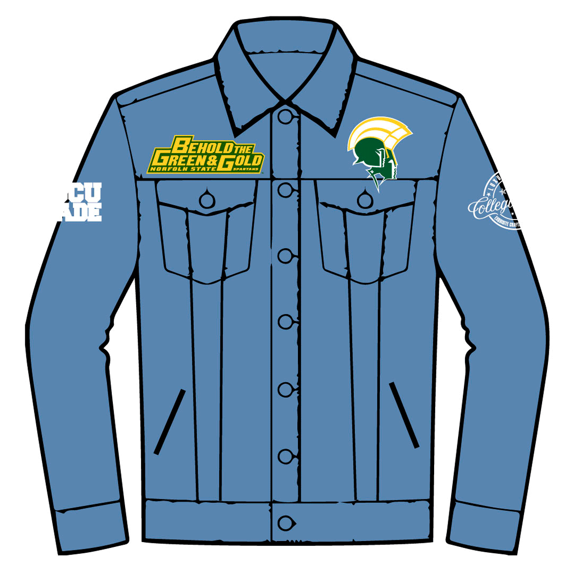 Norfolk State Vintage Light Wash Denim (ari** – collegiateluxe