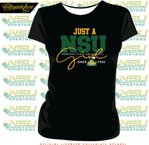 NORFOLK ST. | Just A Girl Black Ladies Tees (DK)