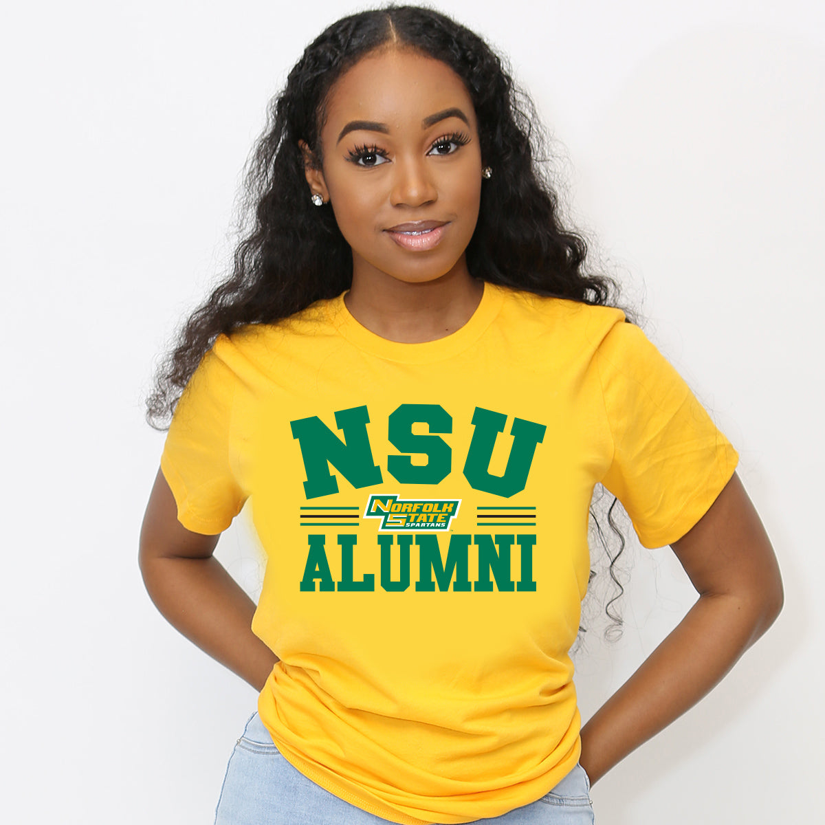 NORFOLK ST. | Vintage ALUMNI Gold Ladies Tees (**)