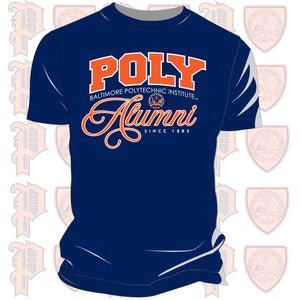 Baltimore Polytechnic Institute | FANCY ALUMNI Navy Unisex Tees (Z)
