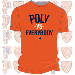 Baltimore Polytechnic Institute | POLY vs EVERYBODY Orange Unisex Tees