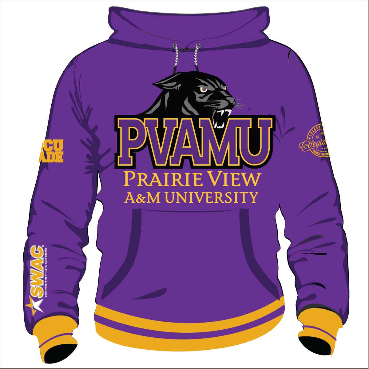 PVAMU HBCU SWAC Chenille Hoodie (a** collegiateluxe