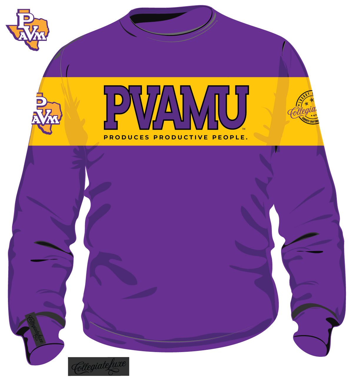 Prairie View A&M | 2 TONE (Chenille & Embroidery) Unisex Sweatshirt (NF)