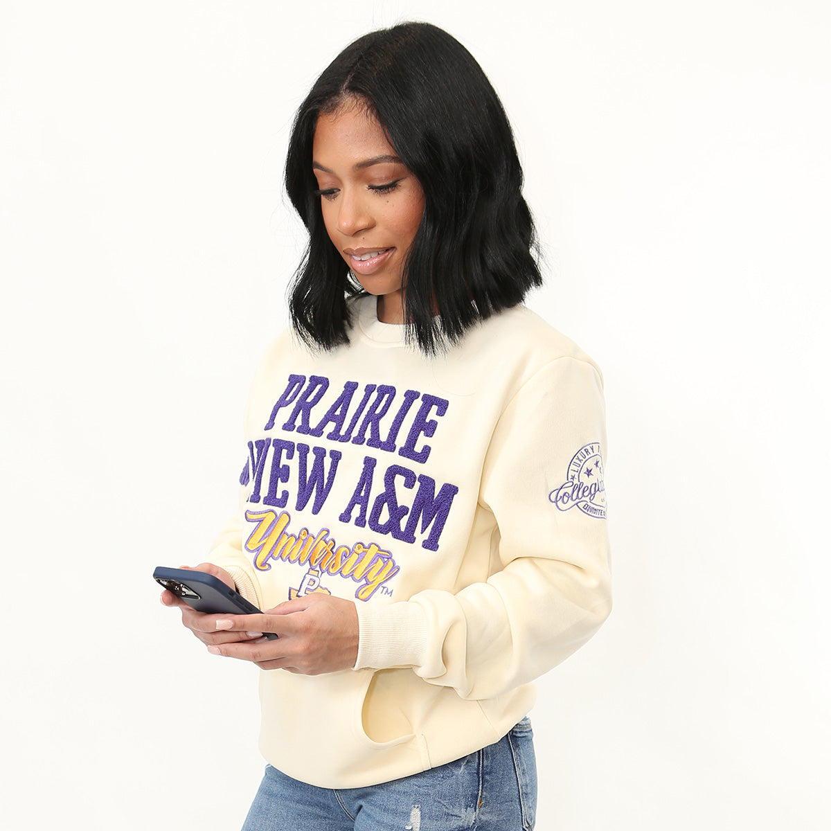 Prairie View A&M 23 CREAM (Chenille) | Unisex Sweatshirt