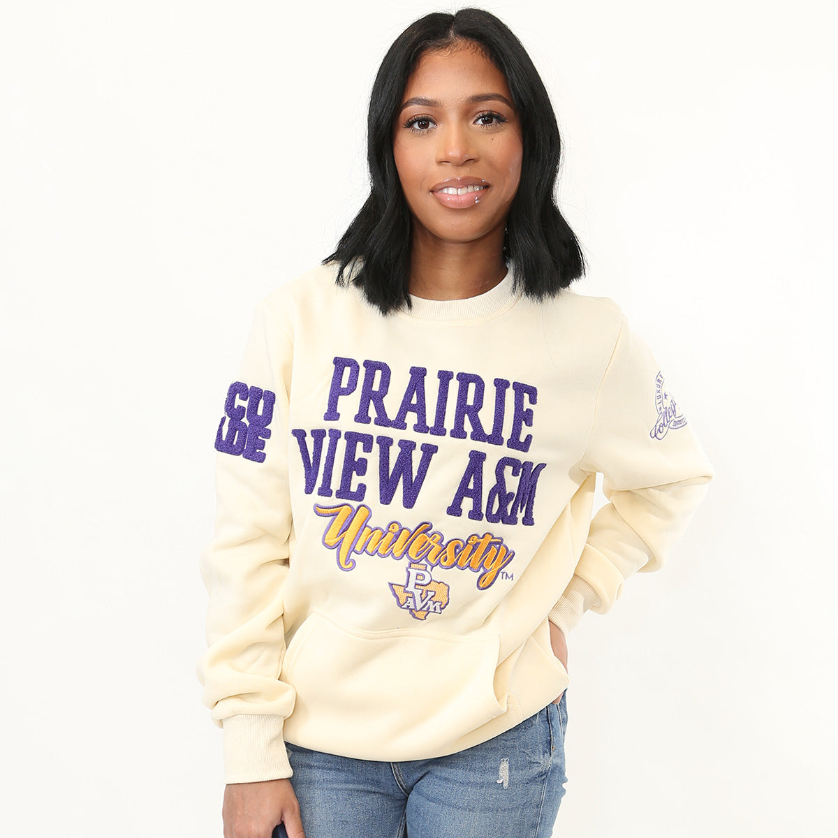 Prairie View A&M | Vintage CREAM (Chenille) | Unisex Sweatshirt