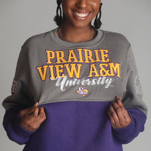 Prairie View A&M  | PVAMU GRAD | GRAY & PURPLE Unisex Sweatshirt -aja