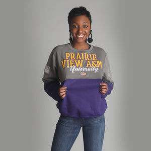 Prairie View A&M  | PVAMU GRAD | GRAY & PURPLE Unisex Sweatshirt -aja