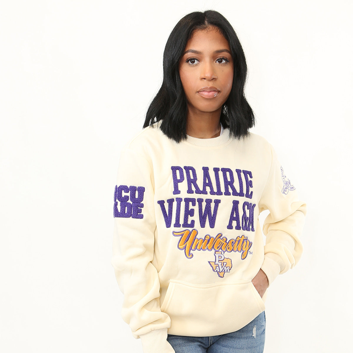 Prairie View A&M | Vintage CREAM (Chenille) | Unisex Sweatshirt