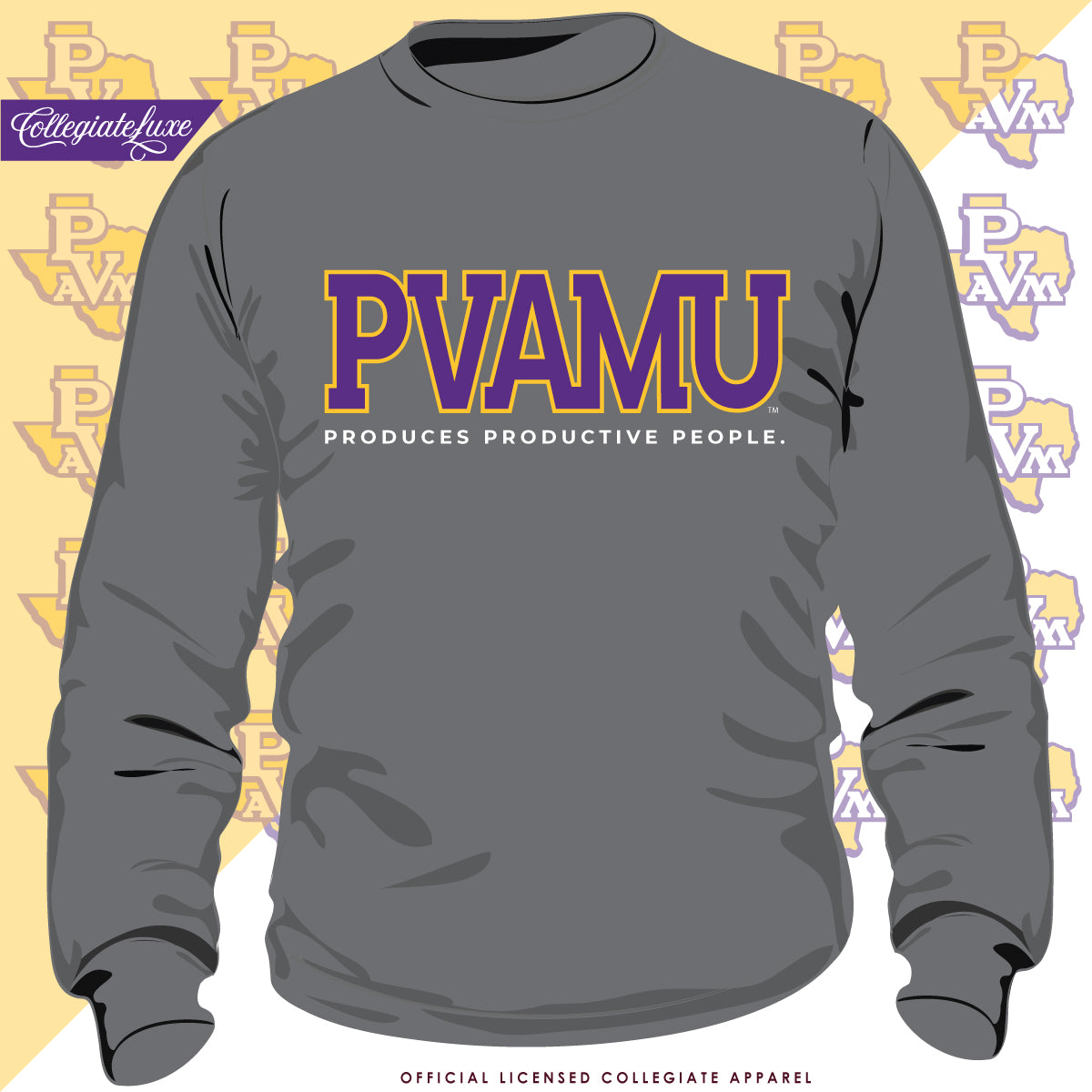 Prairie View A&M | 1900 Univ. GRAY Unisex Sweatshirt (N)