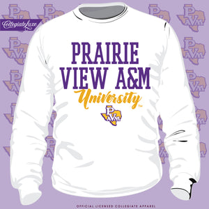 Prairie View A&M | 2020 Univ. WHITE Unisex Sweatshirt (Z)