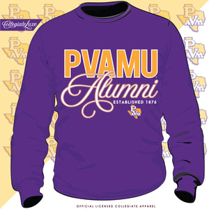 Prairie View A&M  |  Fancy Alumni PURPLE Unisex Sweatshirt (z)