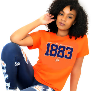 Baltimore Polytechnic Institute | EST. Orange Ladies Tees -DK-