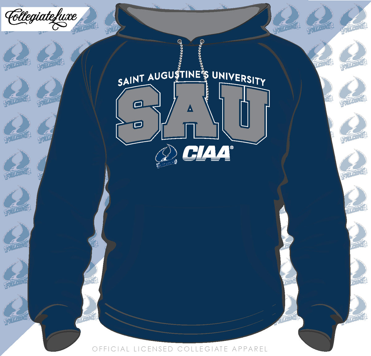 SAU | Univ. ARCH Navy Unisex Hoodies (N)