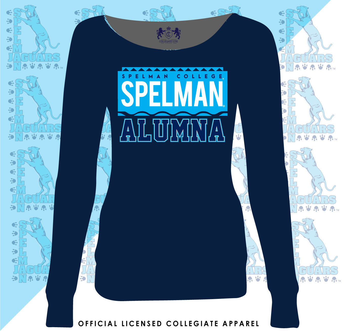 Spelman | 90s ALUMNA Navy Ladies Off the Shoulders (Z)