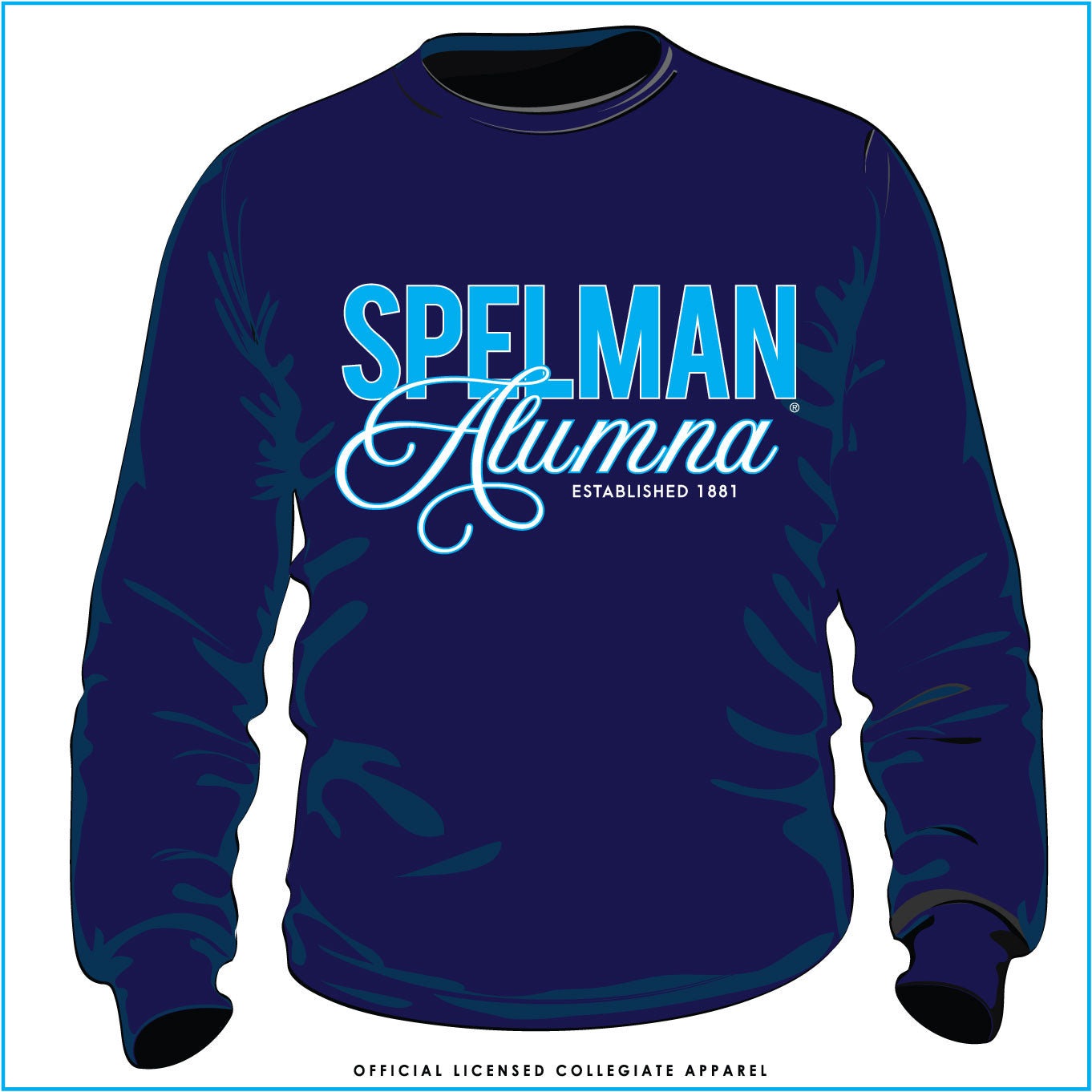 SPELMAN | Fancy ALUMNA Navy Sweatshirt (**) – collegiateluxe