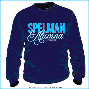 Spelman | Fancy ALUMNA Navy Sweatshirt -Z-