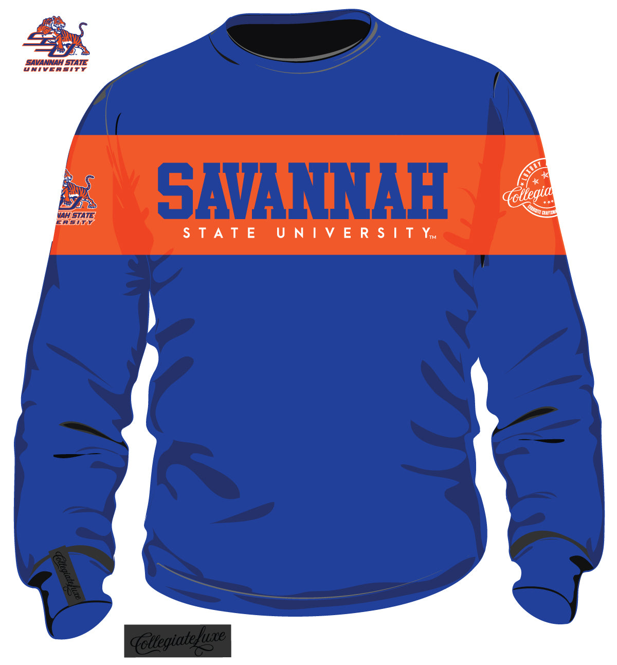 Savannah State  |  2 TONE ( Chenille & Embroidery  ) UNISEX SWEATSHIRT