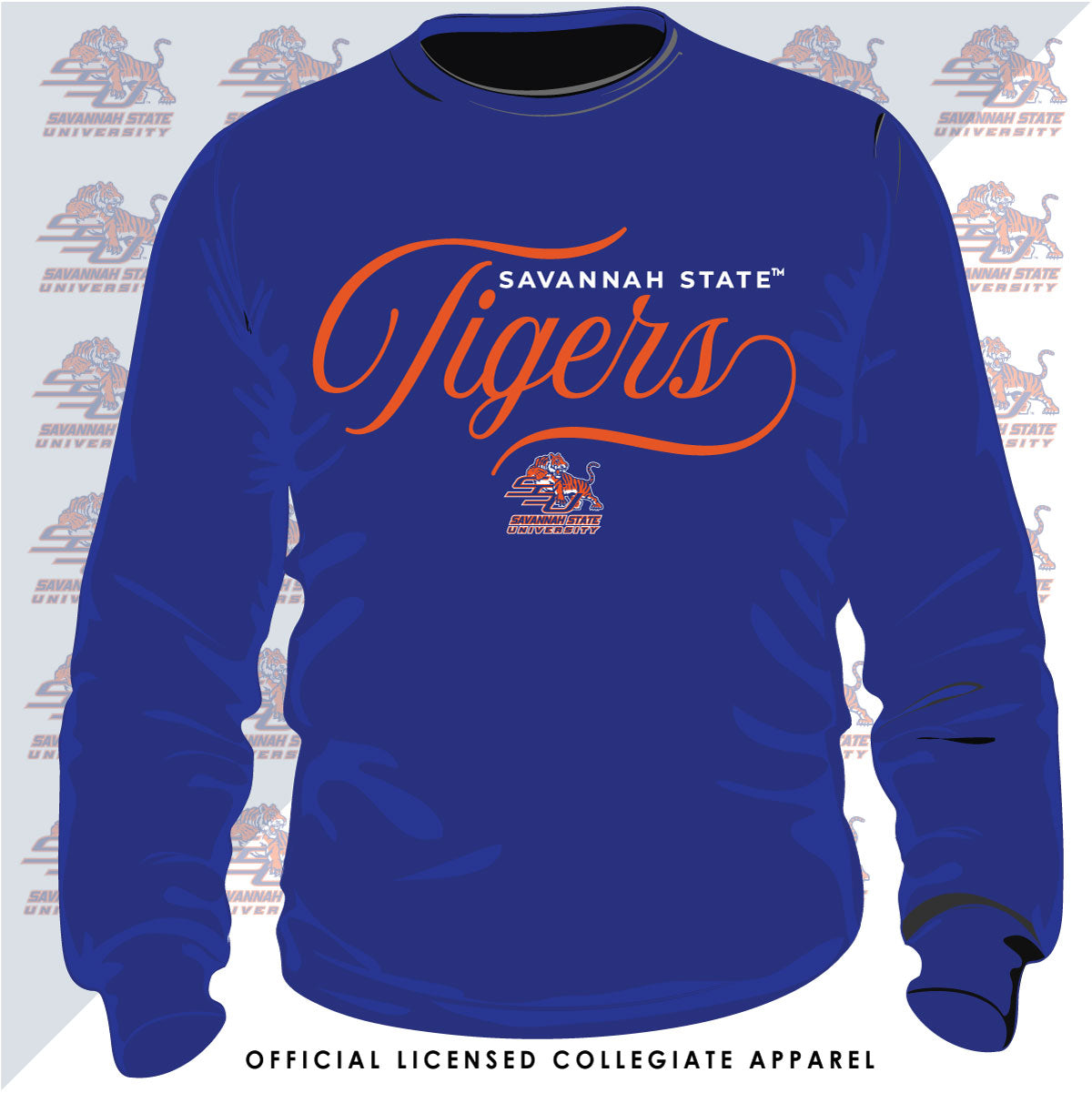 Savannah State | Tigers Royal Blue Unisex Sweatshirt