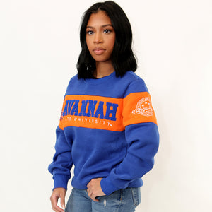 Savannah State  |  2 TONE ( Chenille & Embroidery  ) UNISEX SWEATSHIRT