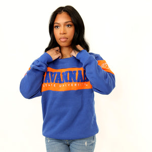 Savannah State  |  2 TONE ( Chenille & Embroidery  ) UNISEX SWEATSHIRT