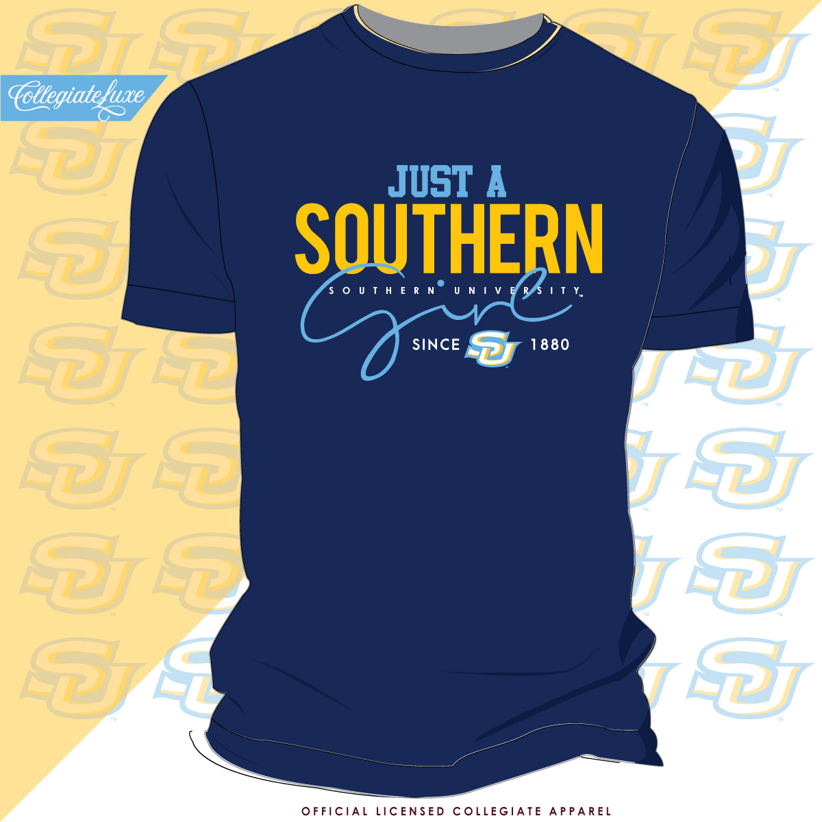 SOUTHERN UNIV. | Just A Girl Navy Unisex Tees -Z-