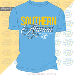 SOUTHERN UNIV. | FANCY ALUMNI Columbia Blue Unisex Tees