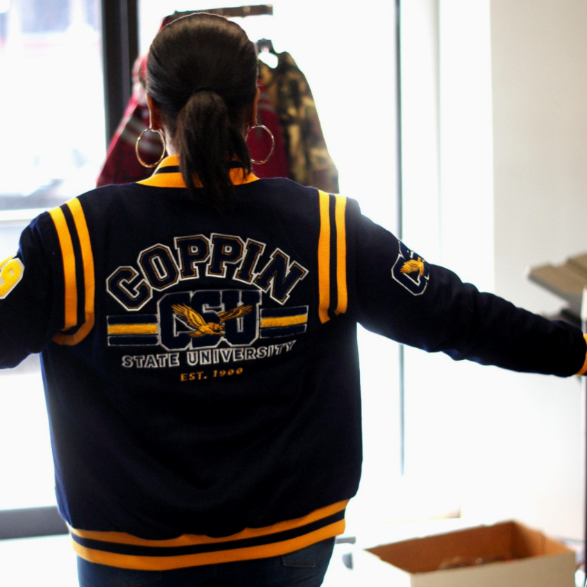 Coppin State VARSITY NAVY JACKET (K)