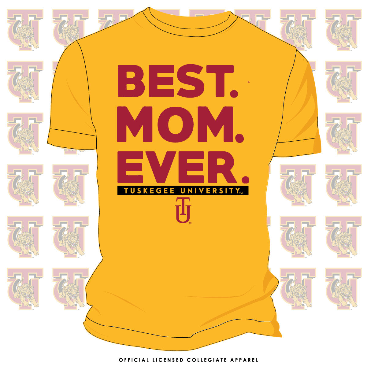 Tuskegee | Best Mom Ever Gold Unisex Tees (**) S, image size:1200x1200