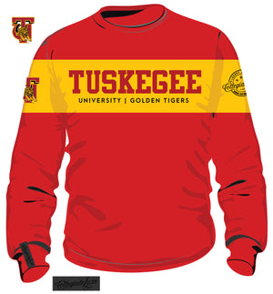 TUSKEGEE. | 2 TONE ( Chenille & Embroidery  ) UNISEX SWEATSHIRT