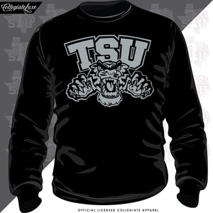 Texas Southern | Celebrate BHM | 3D PUFF INK | Black Sweatshirt