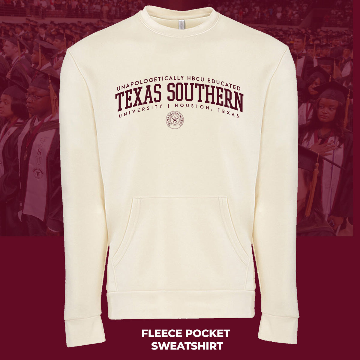 Texas Southern | Univ. ARCH Cream Unisex Sweatshirt