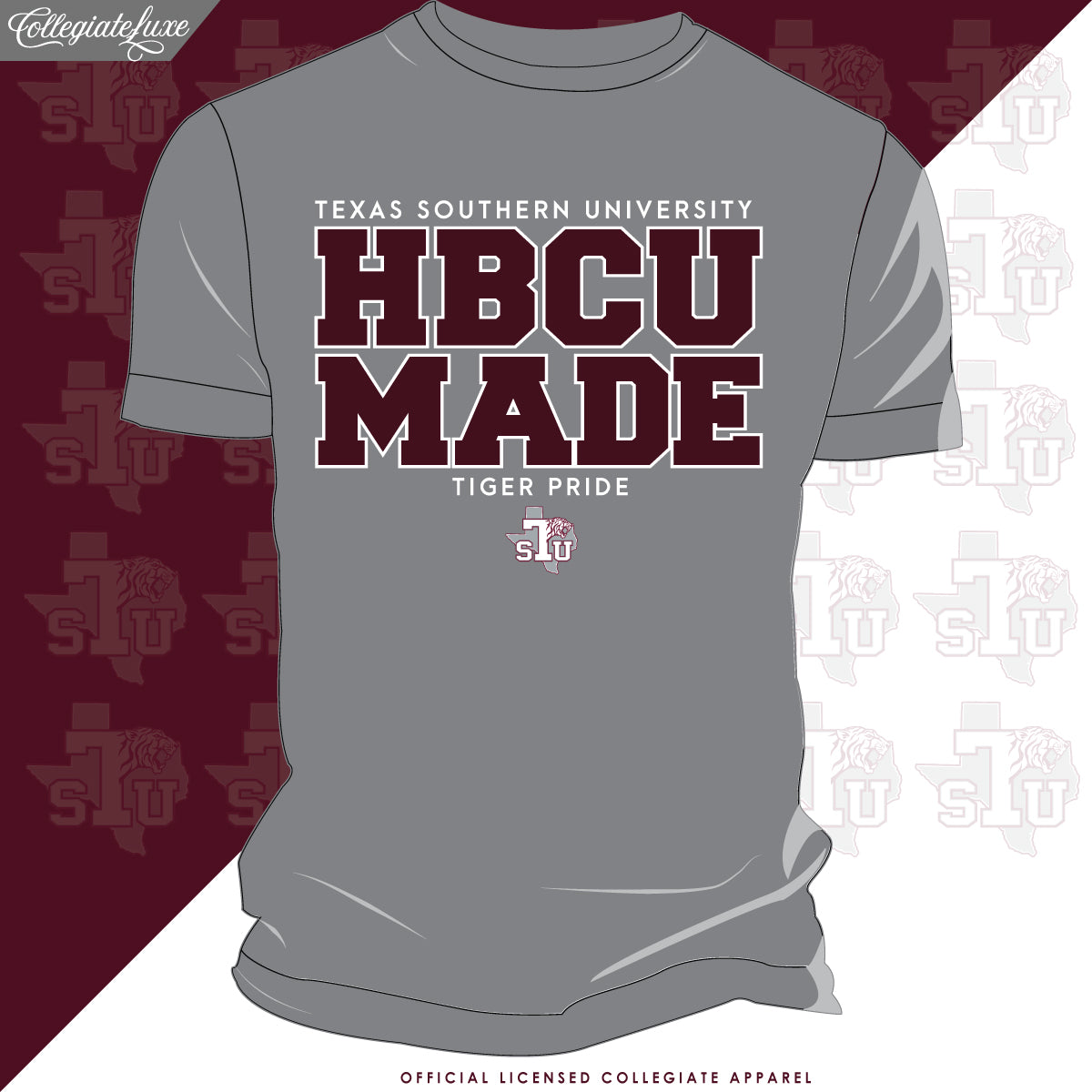 Texas Southern | HBCU MADE Gray Unisex Tees (z)