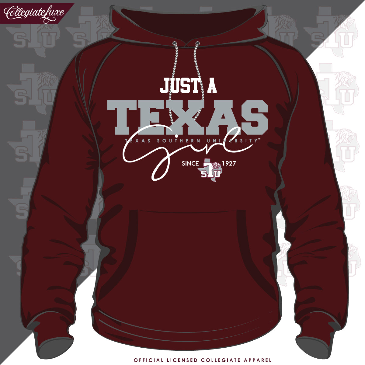 Texas Southern | Just A Girl Maroon Unisex Hoodie