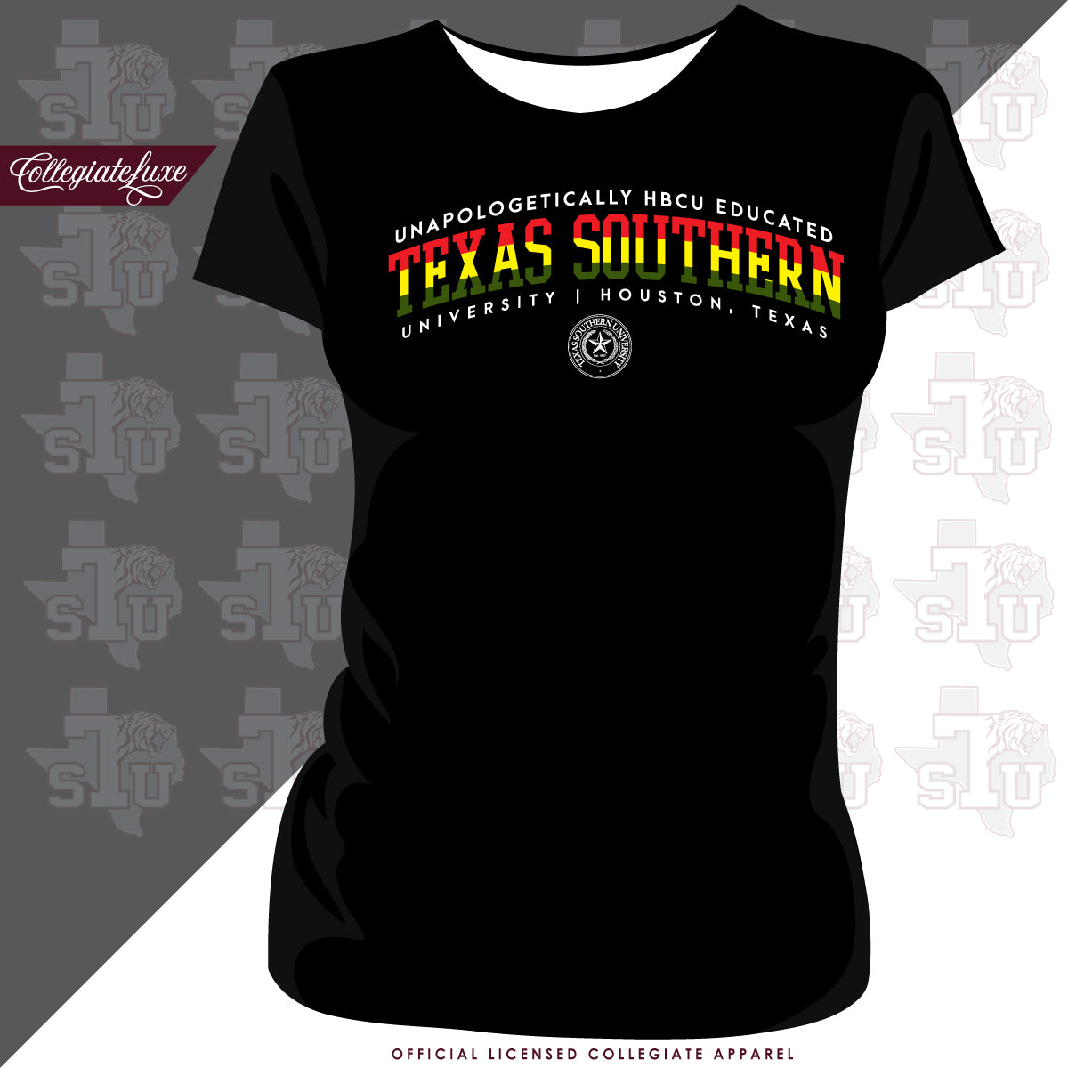 Texas Southern | RASTA Black Ladies Tees