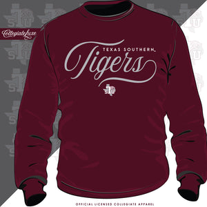 Texas Southern | TIGERS Maroon Unisex Sweatshirt