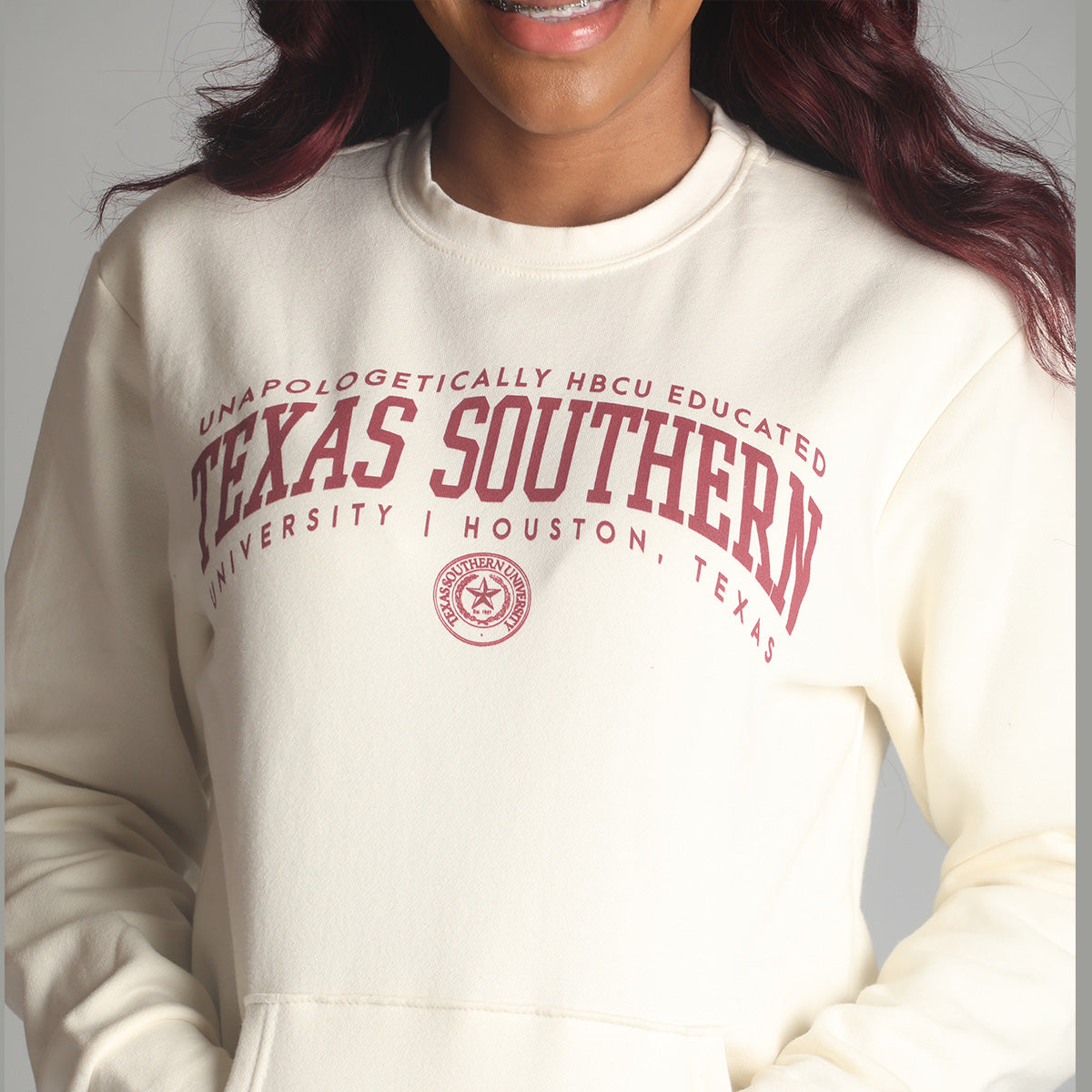 Texas Southern | Univ. ARCH Cream Unisex Sweatshirt