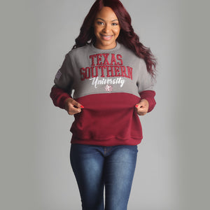 Texas Southern | THE GRAD | GRAY & MAROON Unisex Sweatshirt