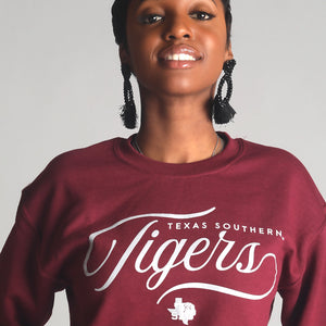 Texas Southern | TIGERS Maroon Unisex Sweatshirt