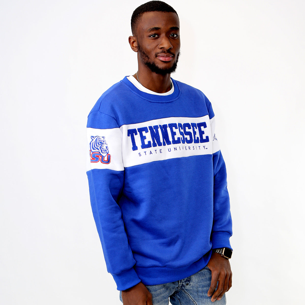 TENN STATE. | 2 TONE ( Chenille & Embroidery  ) UNISEX SWEATSHIRT