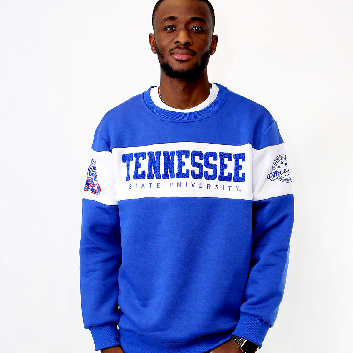 TENN STATE. | 2 TONE ( Chenille & Embroidery  ) UNISEX SWEATSHIRT