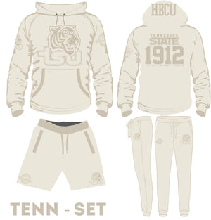 TennState  SET. | CREAM (Chenille) |  Hoodie / Jogger / GOAT Shorts