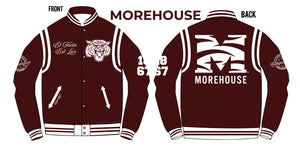 MOREHOUSE  | VARSITY JACKET  MAROON UNISEX