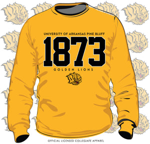 Arkansas at Pine Bluff |  EST 1873  | GOLD unisex Sweatshirt (n)