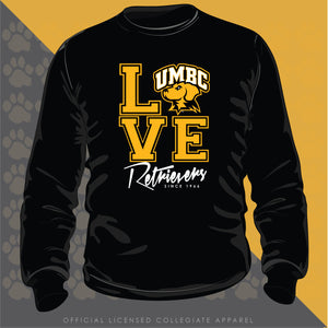 Maryland Baltimore County | UMBC  | Love unisex Sweatshirt